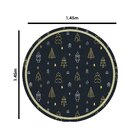 Toalha De Mesa Redonda Para 4 Lugares Pinheiros Natalinos Min