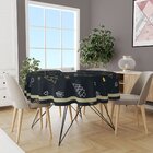 Toalha De Mesa Redonda Para 4 Lugares Pinheiros Natalinos Min