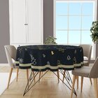 Toalha De Mesa Redonda Para 4 Lugares Pinheiros Natalinos Min