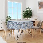 Toalha De Mesa Redonda Para 4 Lugares Premium 1.45m Único