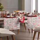 Toalha De Mesa Redonda Saudações Natal Karsten 178x0cm