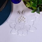 Toalha De Mesa Renda 8 Lugares Bordado Inglês Tessi Antalia