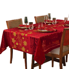 Toalha de Mesa Renda Retangular Estampada 8 Lugares Natal 1,5