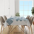 Toalha De Mesa Retangular 10-12 Lugares Bolinhas 1.45m X 3.20
