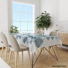 Toalha De Mesa Retangular 10-12 Lugares Bolinhas 1.45m X 3.20