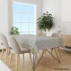 Toalha De Mesa Retangular 10-12 Lugares Flor Abstrata 1.45m X
