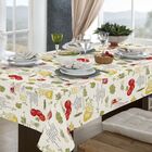 Toalha De Mesa Retangular 1.40m X 2.90m Raner Amarelo Un