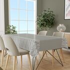 Toalha De Mesa Retangular 1.45m X 2.20m Wevans Cinza Un