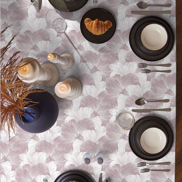 Toalha De Mesa Retangular 8 Lugares Teka Rosa Un