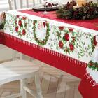 Toalha De Mesa Retangular Athenas Döhler 8 Lugares - Natal 91