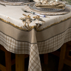 Toalha De Mesa Retangular Casal De Coelhos Páscoa 8 Lugares 1