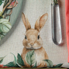 Toalha De Mesa Retangular Coelhos O Ovos De Páscoa 6 Lugares