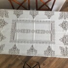 Toalha De Mesa Retangular Fina Renda 2 Mts Kit C/ 2 Branca/be