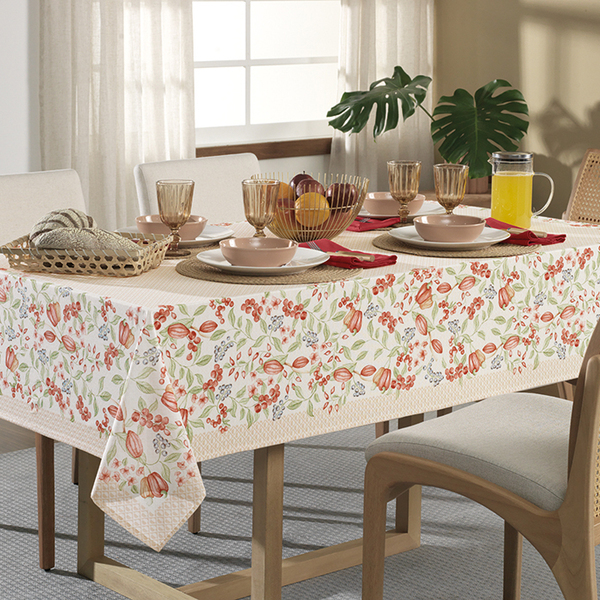 Toalha De Mesa Retangular Karsten 8 Lugares Coraline