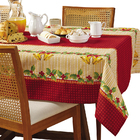 Toalha de Mesa Retangular Lepper 6 Lugares Natal 1,40m x 2,10