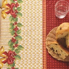 Toalha de Mesa Retangular Lepper 6 Lugares Natal 1,40m x 2,10