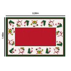 Toalha De Mesa Retangular Para 6 Lugares  Papai Noel Fofinho