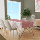 Toalha De Mesa Retangular Para 6 Lugares Elementos Natalinos