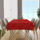 Toalha De Mesa Retangular Para 6 Lugares Família Noel 1.45m X