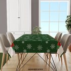 Toalha De Mesa Retangular Para 6 Lugares Floco De Neve Com La