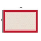 Toalha De Mesa Retangular Para 6 Lugares Geométrico Com Borda