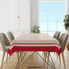 Toalha De Mesa Retangular Para 6 Lugares Geométrico Com Borda