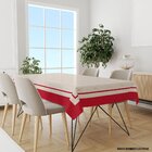 Toalha De Mesa Retangular Para 6 Lugares Geométrico Com Borda