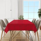 Toalha De Mesa Retangular Para 6 Lugares Geométrico Vermelho