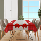 Toalha De Mesa Retangular Para 6 Lugares Icones Natal 1.45m X