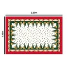 Toalha De Mesa Retangular Para 6 Lugares Pinheiros E Presente