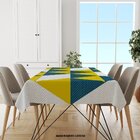 Toalha De Mesa Retangular Para 6 Lugares Triângulos 1.45m X 2