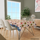 Toalha De Mesa Retangular Para 8 Lugares Classico Natal 1.45m