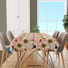 Toalha De Mesa Retangular Para 8 Lugares Classico Natal 1.45m