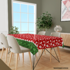 Toalha De Mesa Retangular Para 8 Lugares Ho Ho Ho 1.45m X 2.7