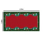 Toalha De Mesa Retangular Para 8 Lugares Papai Noel Com Bonec