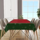 Toalha De Mesa Retangular Para 8 Lugares Papai Noel Com Bonec