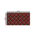 Toalha De Mesa Retangular Para 8 Lugares Xadrez Vermelho 1.45