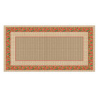 Toalha De Mesa Retangular São João Xadrex C/ Rosas - 8 Lugares