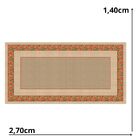 Toalha De Mesa Retangular São João Xadrex C/ Rosas - 8 Lugares