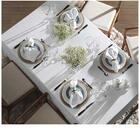 Toalha De Mesa Retangular Sienna Branco - Karsten