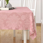 Toalha De Mesa Rosê Lisa Clássica Retangular 2,20m X 1,40m Te