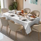 Toalha De Mesa Teka Champanhe Magnum Marfim 6 Lugares