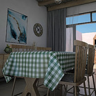 Toalha De Mesa Térmica Pvc Xadrez Jantar Cozinha 1 40 X 2 20