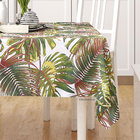 Toalha De Mesa Tropical Quadrada 1,40m X 1,40m Tecido Jacquard