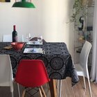 Toalha De Mesa Wendy Preta - 140x200cm