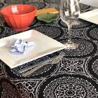 Toalha De Mesa Wendy Redonda Ø140cm Preta