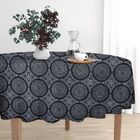 Toalha De Mesa Wendy Redonda Ø140cm Preta