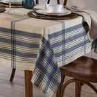 Toalha De Mesa Xadrez Retangular 6 Lugares Dohler Clean Azul