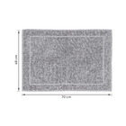 Toalha de Pé Juliet Algodão Cinza Karsten