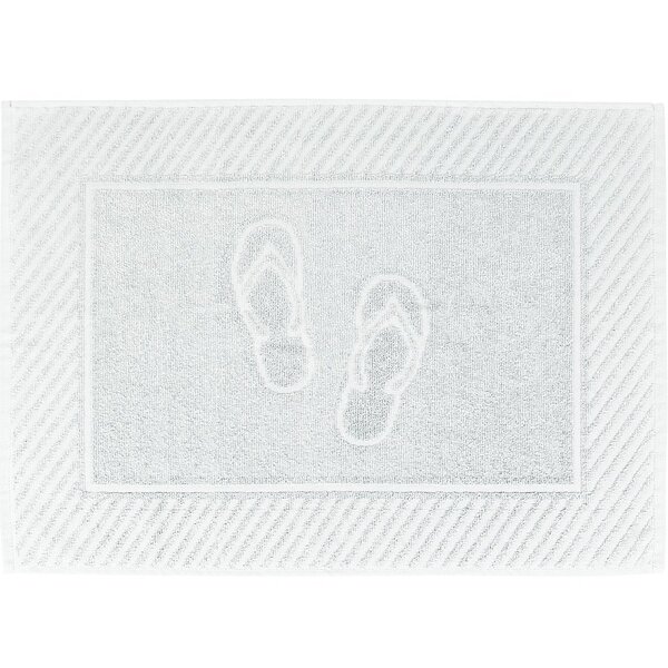 Toalha De Piso Atlântica Piso Flip 50x70 100% Algodão Branco